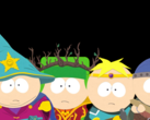Мальчики готовятся к битве в South Park: The Stick of Truth, каждый из которых играет свою фантастическую роль - волшебника, друида, паладина и воина (Источник изображения: via South Park Wiki / Fandom, uploaded by Gastropod - © Ubisoft / South Park Digital Studios)